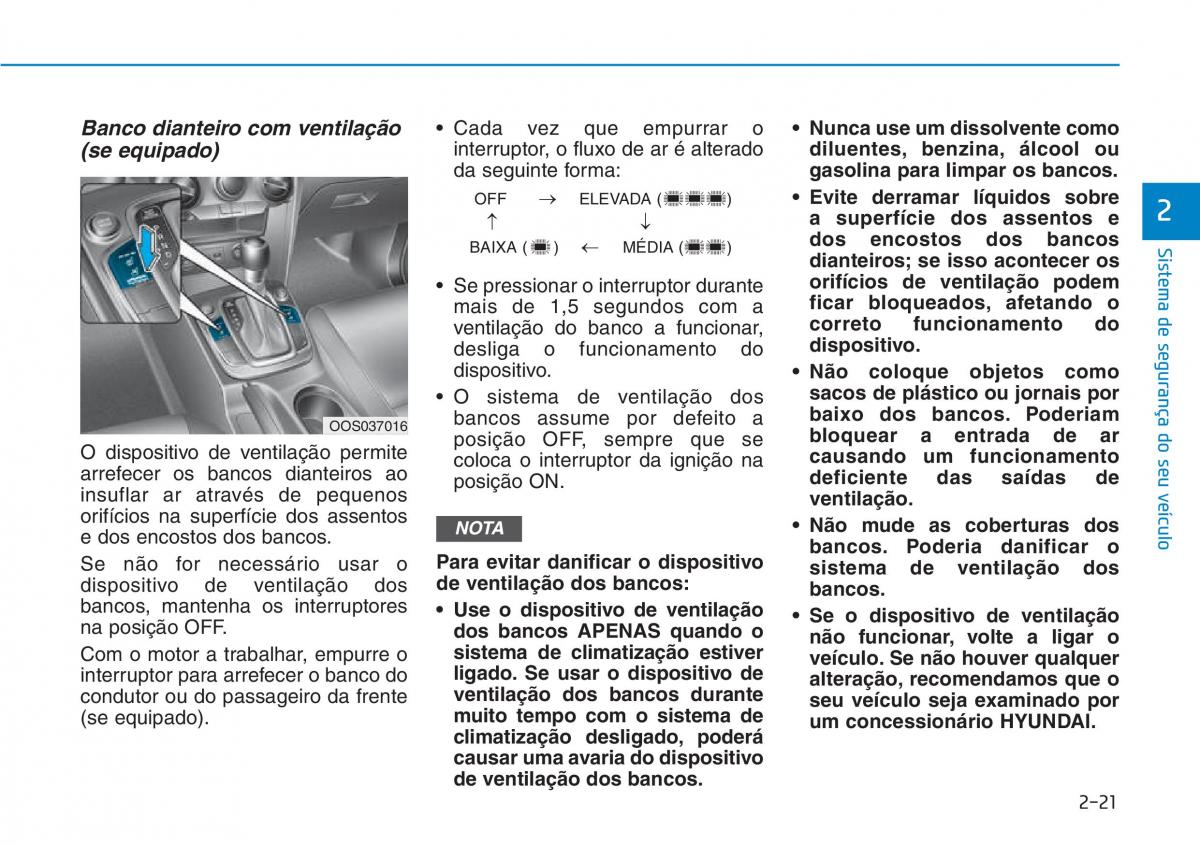 Hyundai Kona manual del propietario / page 38