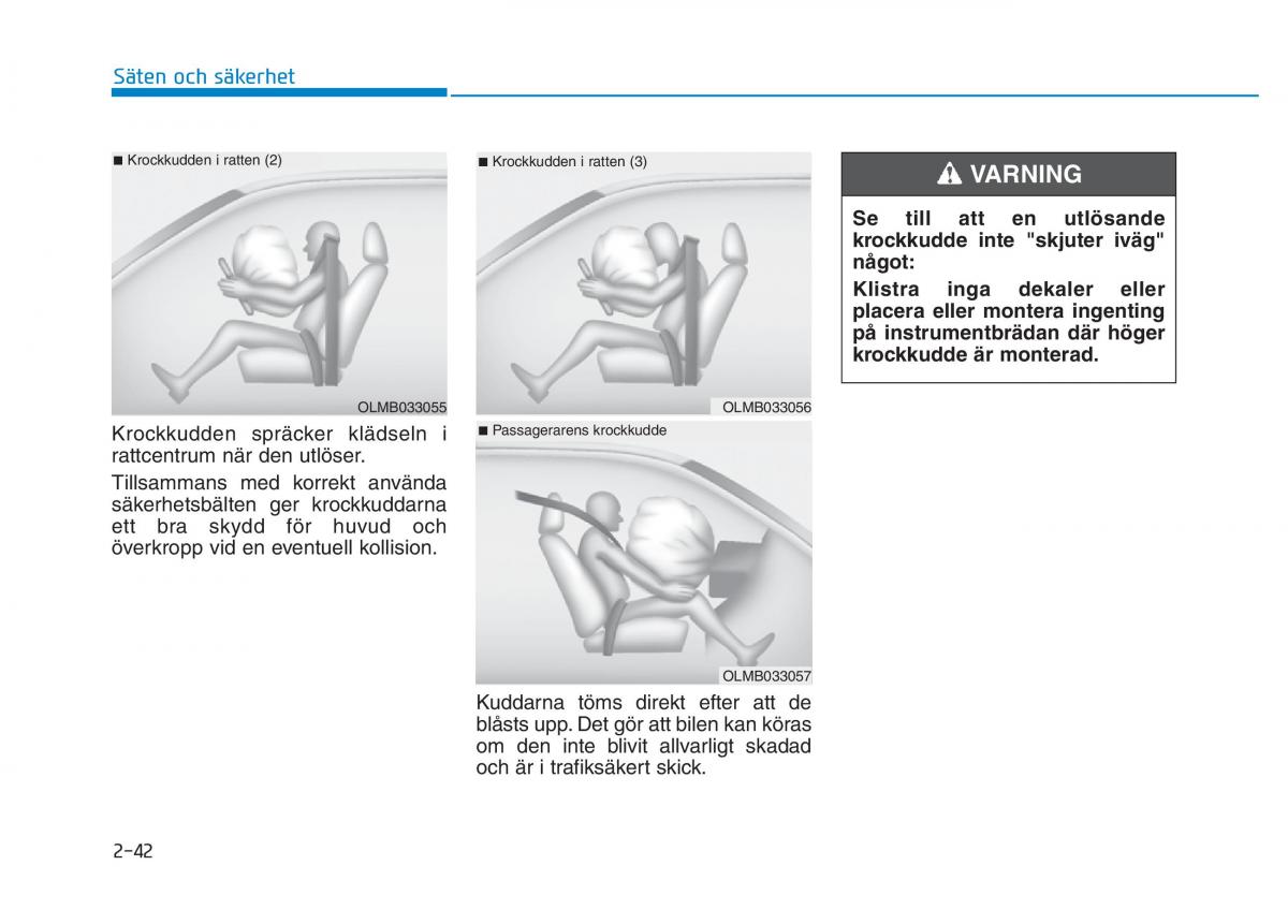 Hyundai Kona instruktionsbok / page 57