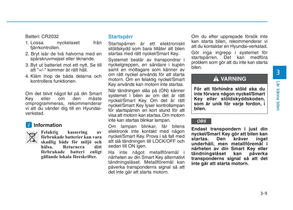 Hyundai Kona instruktionsbok / page 74