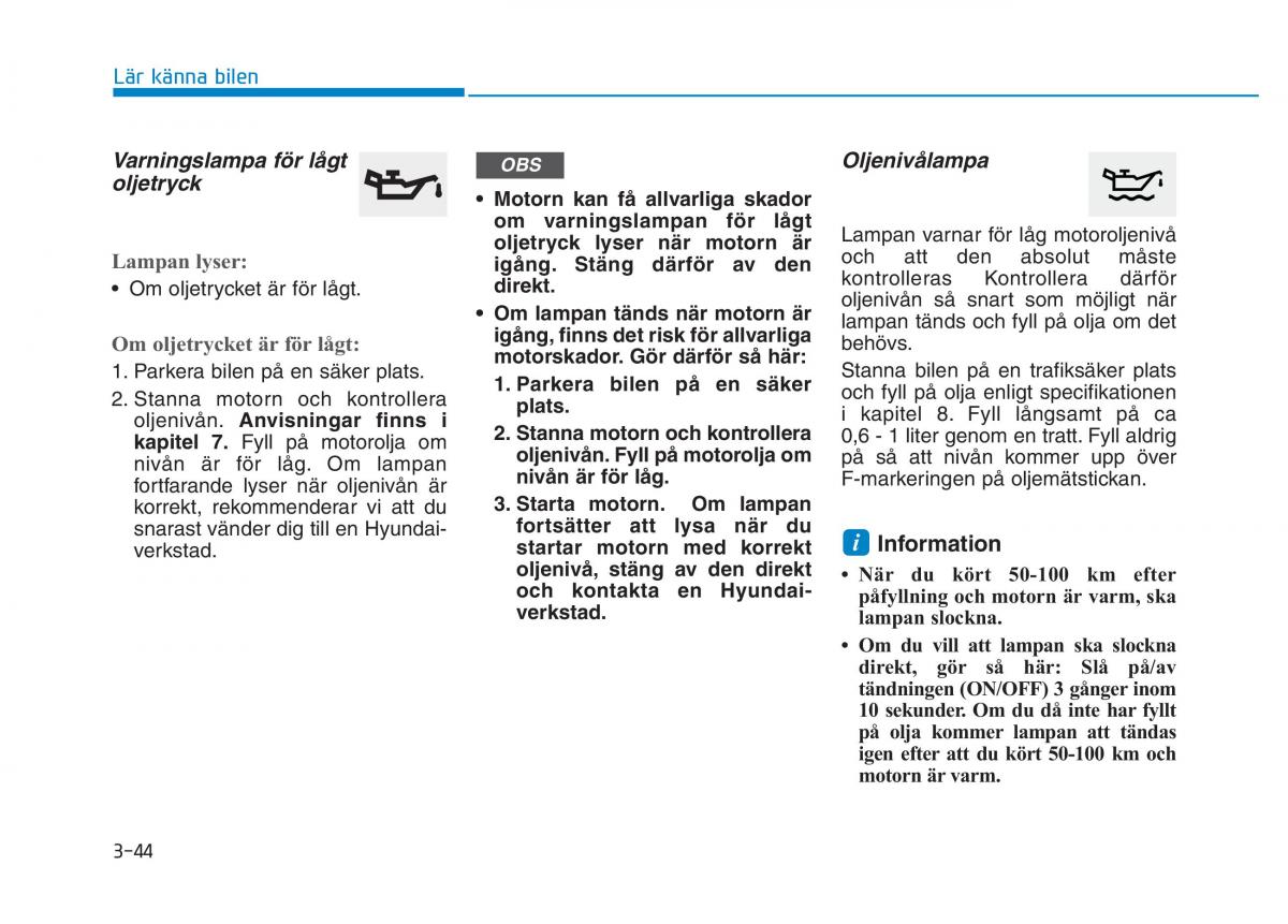 Hyundai Kona instruktionsbok / page 109