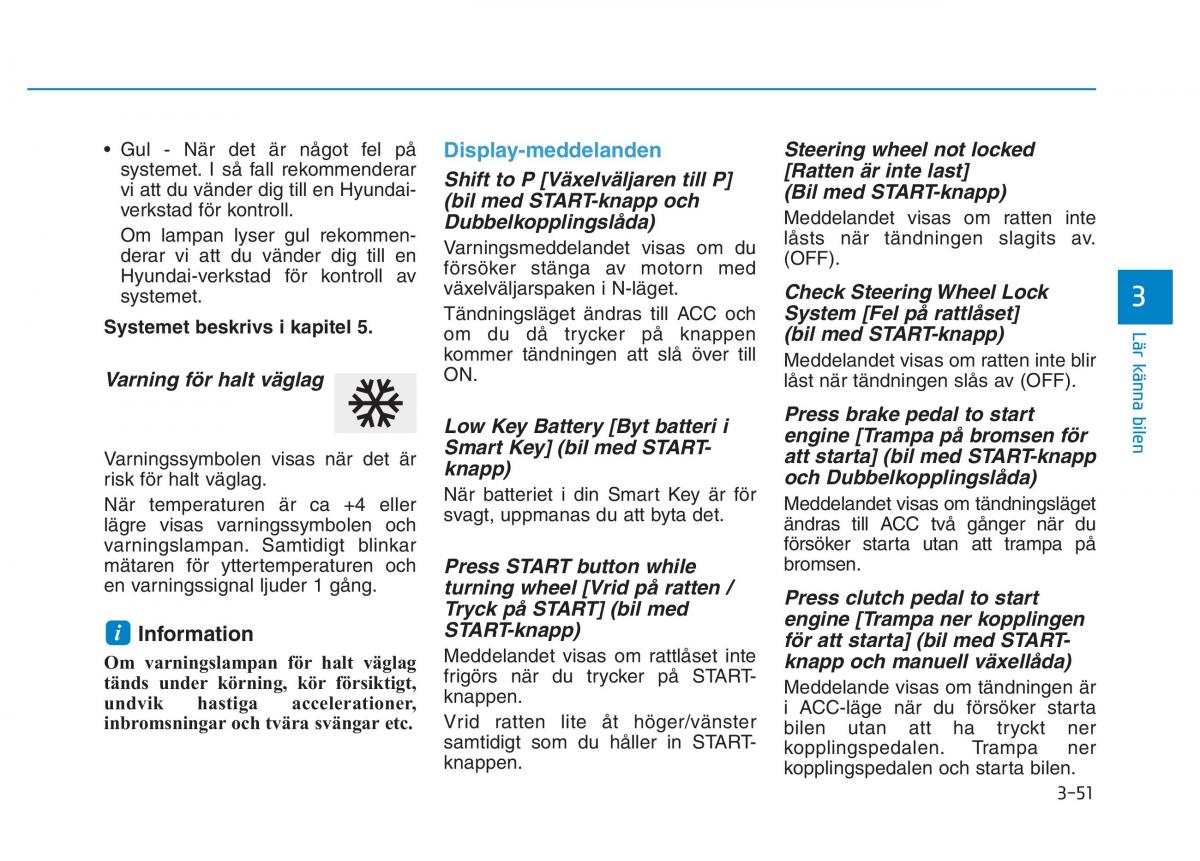 Hyundai Kona instruktionsbok / page 116