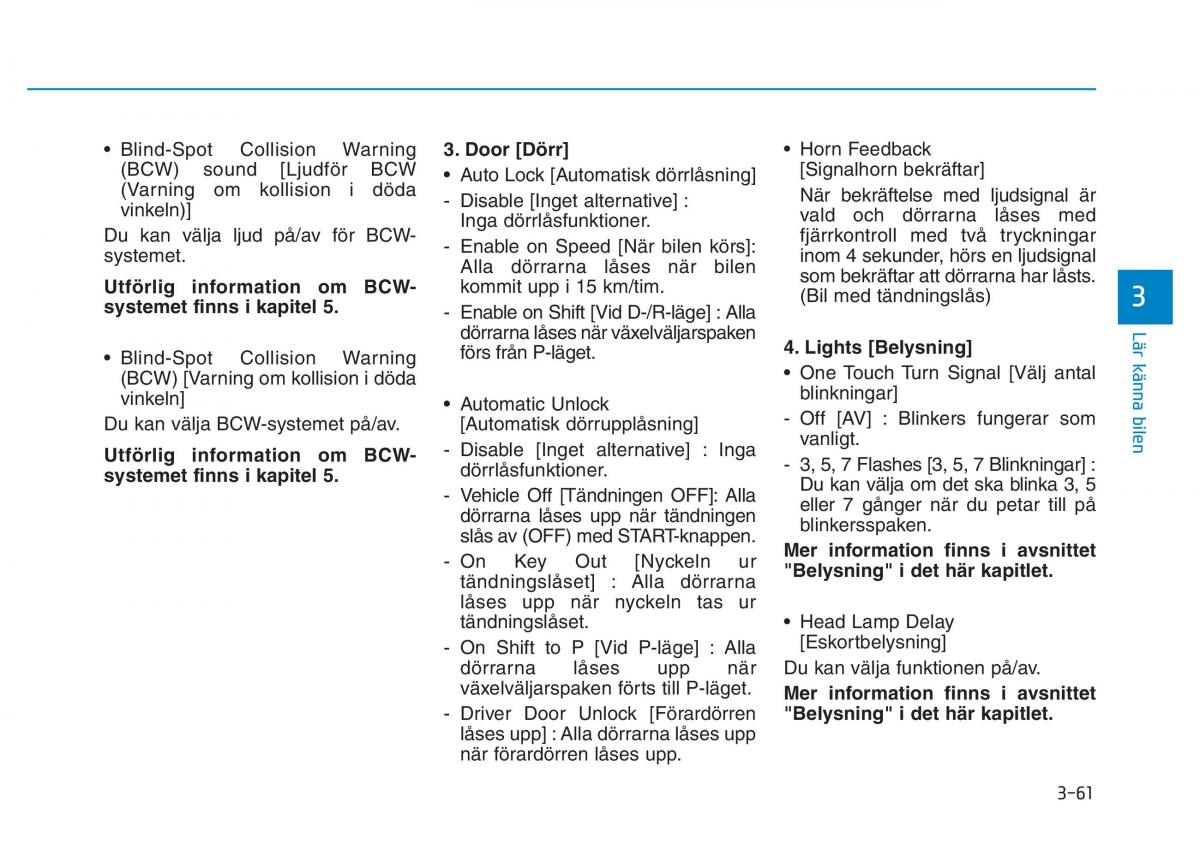 Hyundai Kona instruktionsbok / page 126