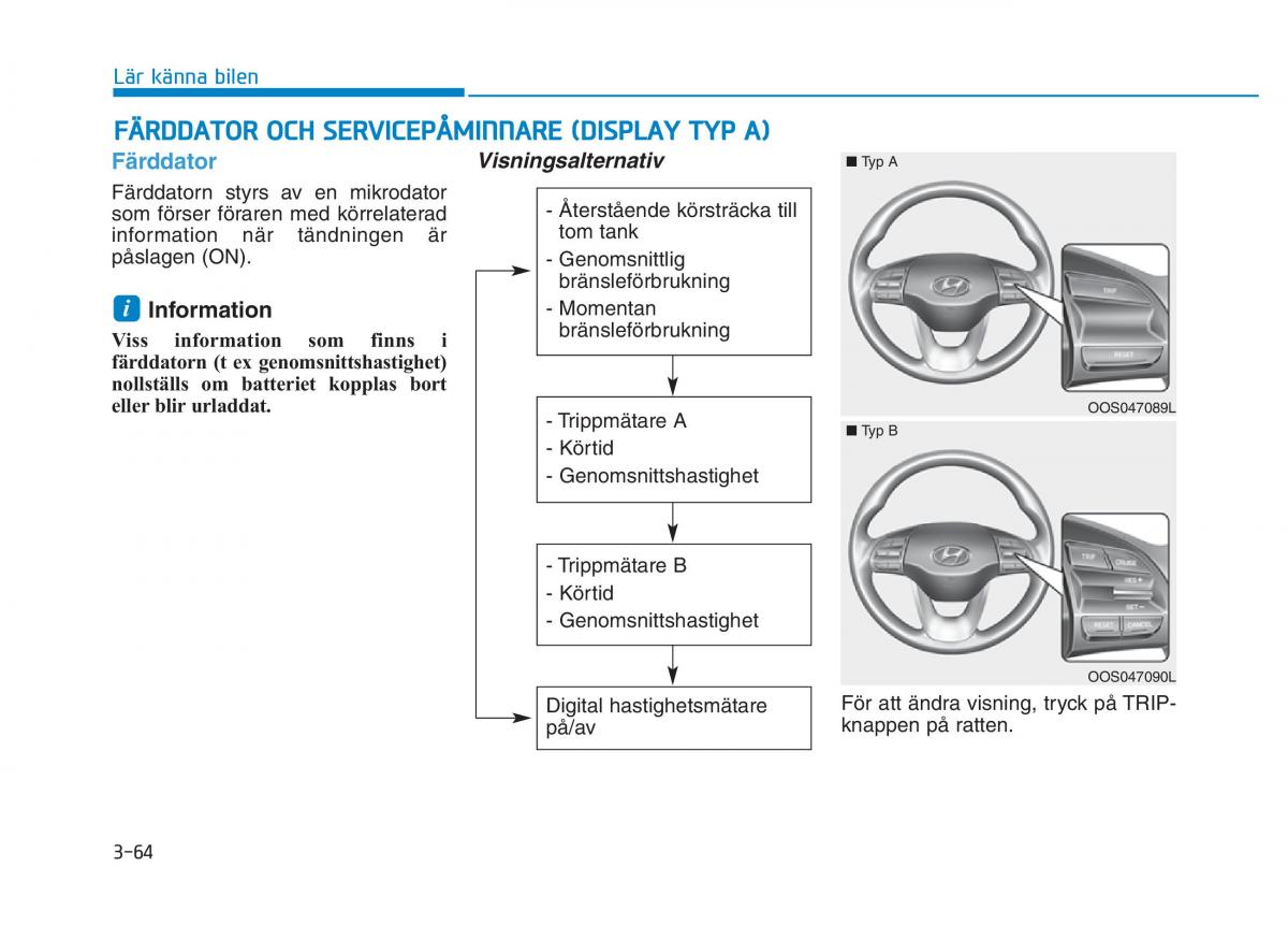 Hyundai Kona instruktionsbok / page 129