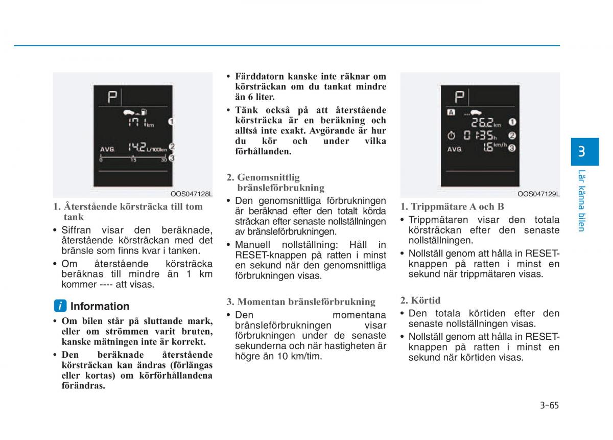 Hyundai Kona instruktionsbok / page 130