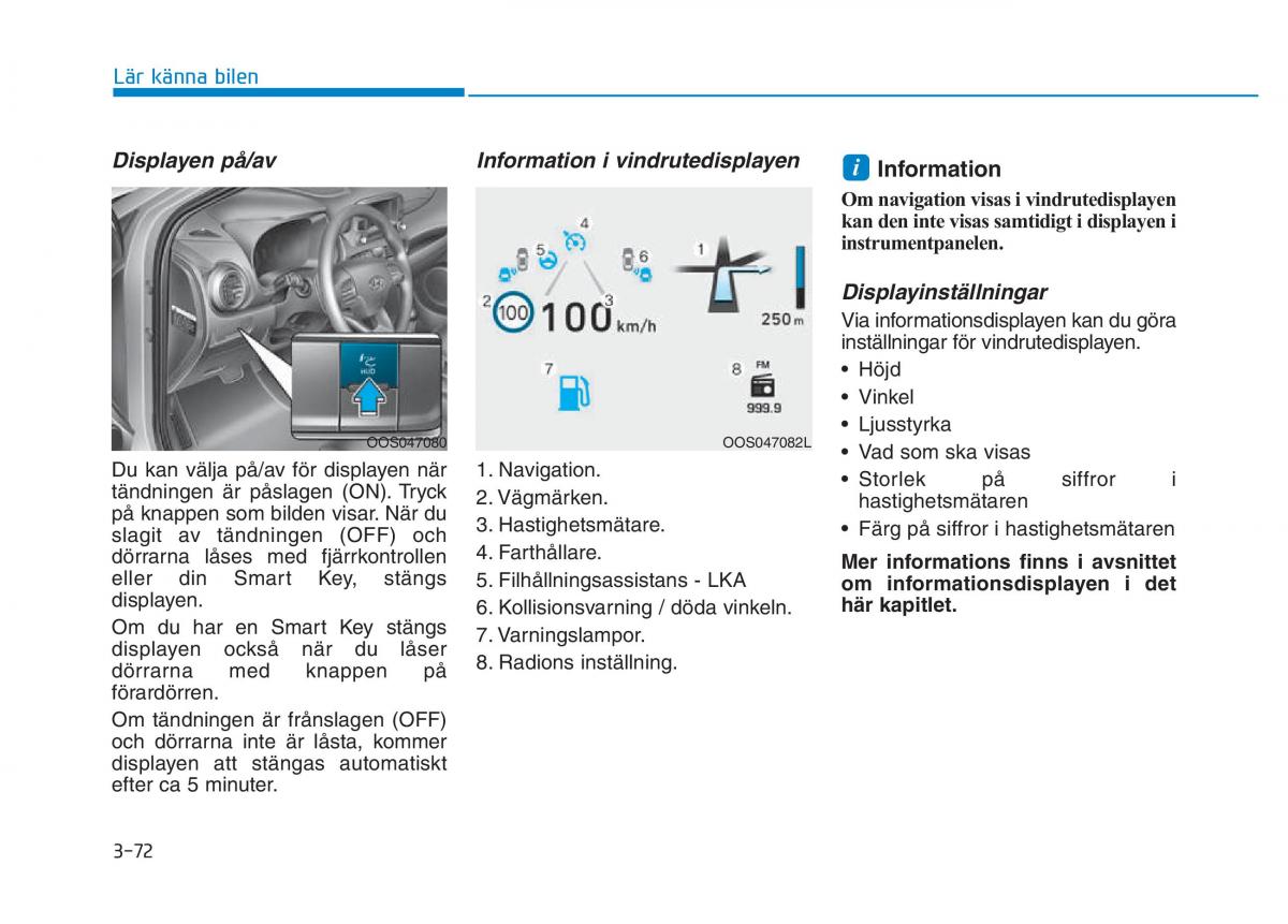 Hyundai Kona instruktionsbok / page 137