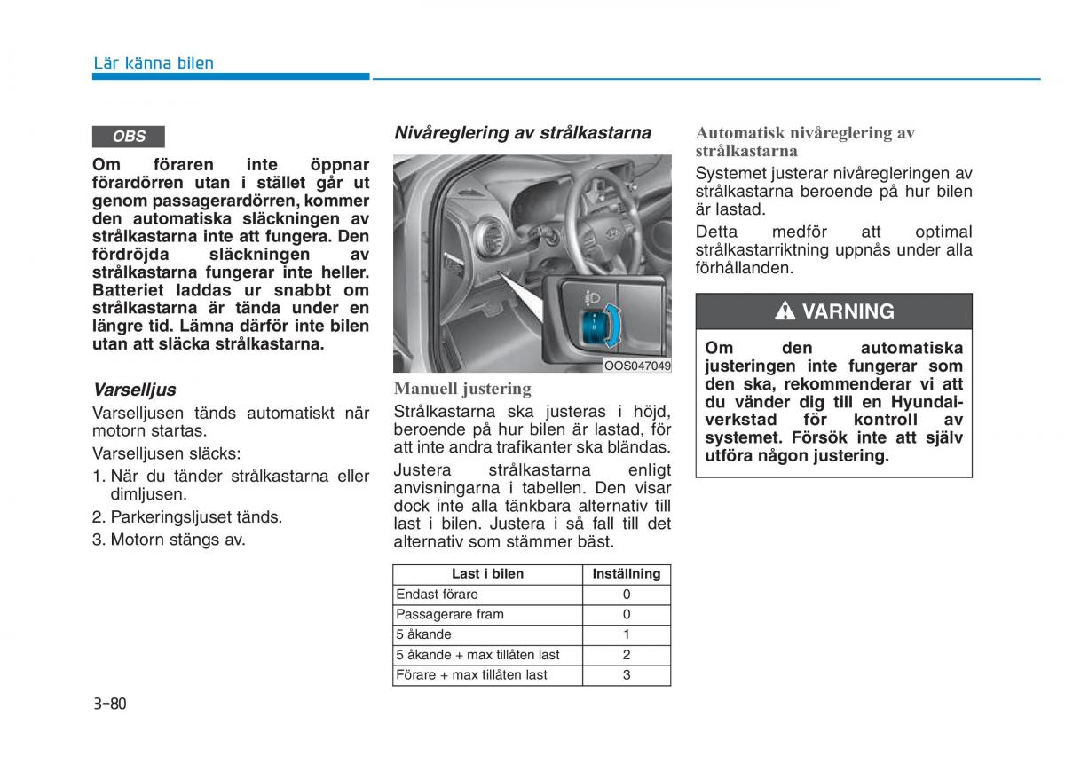 Hyundai Kona instruktionsbok / page 145