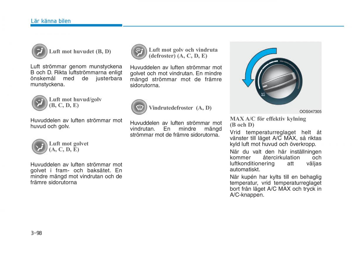 Hyundai Kona instruktionsbok / page 163