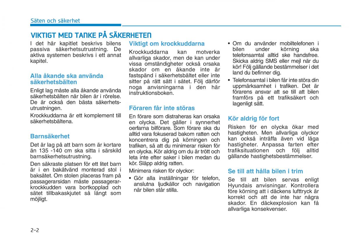 Hyundai Kona instruktionsbok / page 17