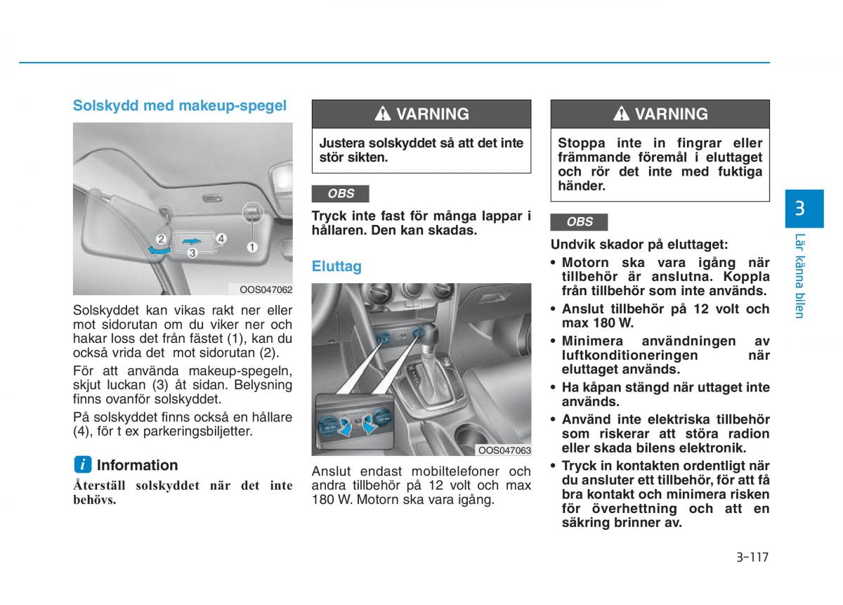 Hyundai Kona instruktionsbok / page 182