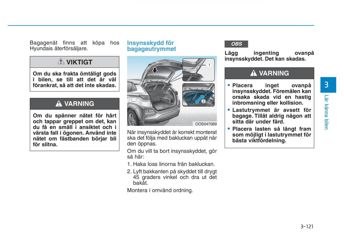 Hyundai Kona instruktionsbok / page 186