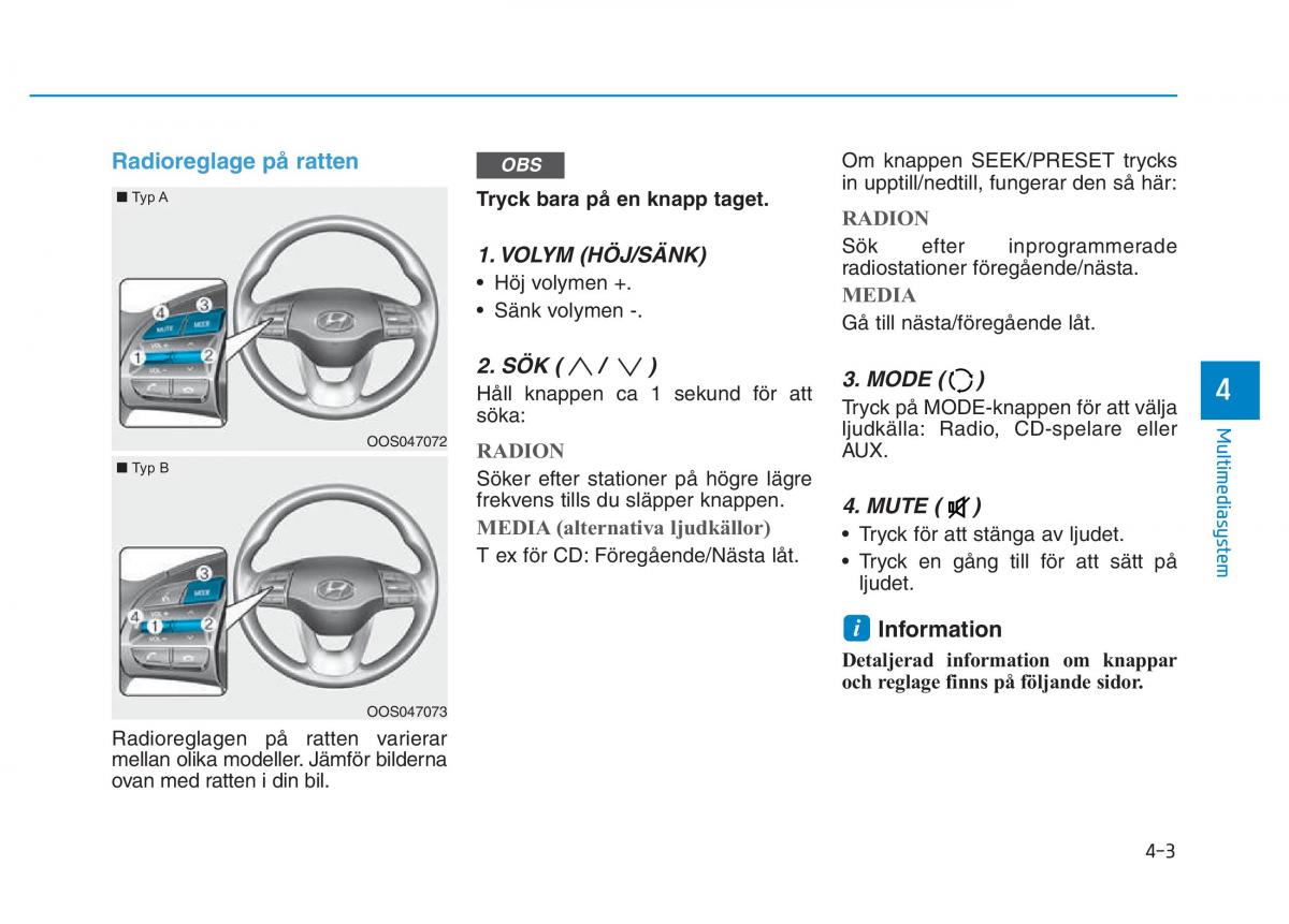 Hyundai Kona instruktionsbok / page 190