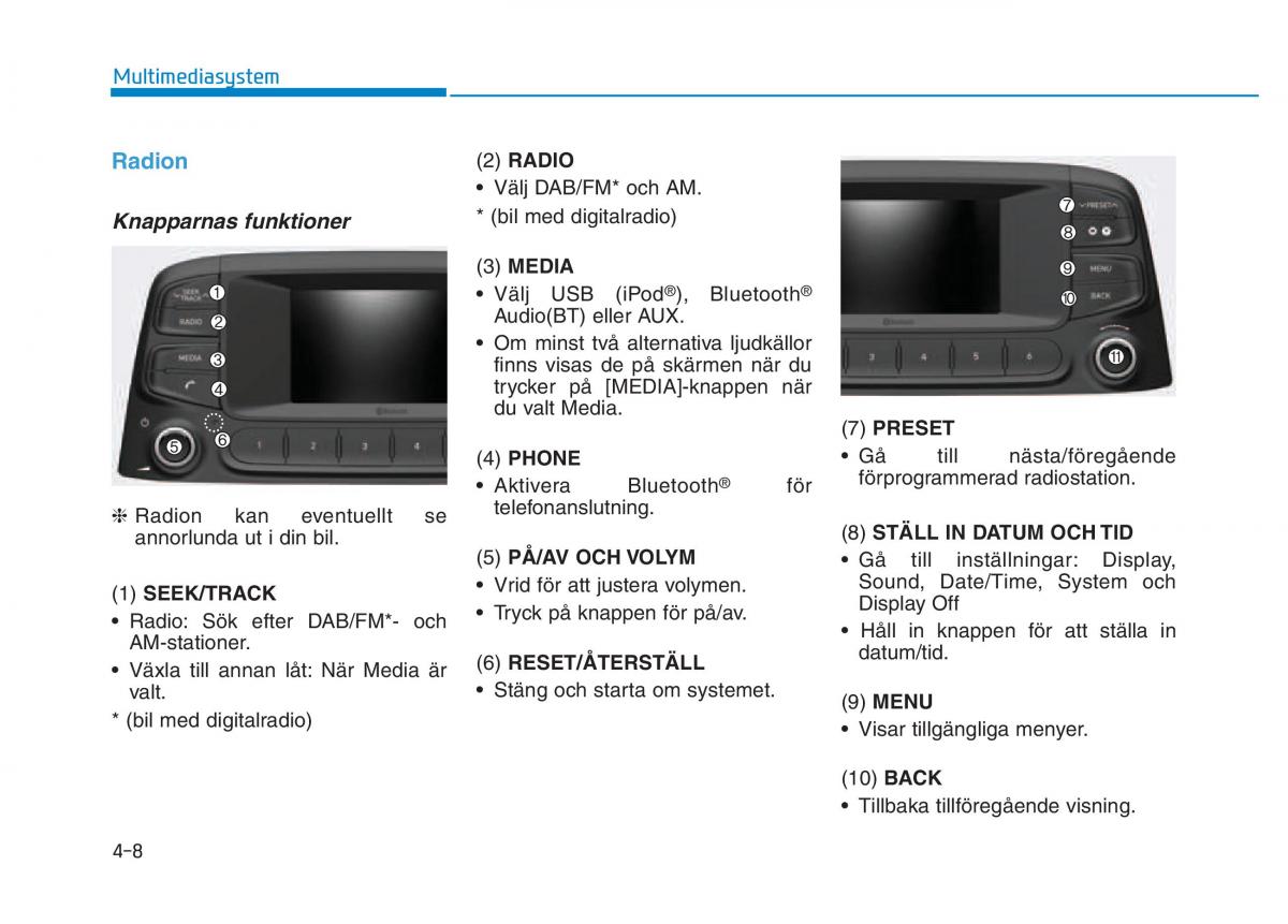 Hyundai Kona instruktionsbok / page 195