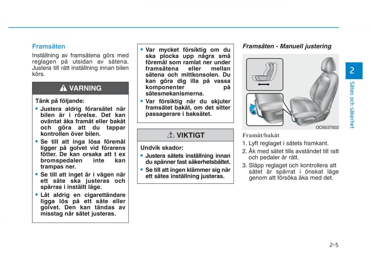 Hyundai Kona instruktionsbok / page 20