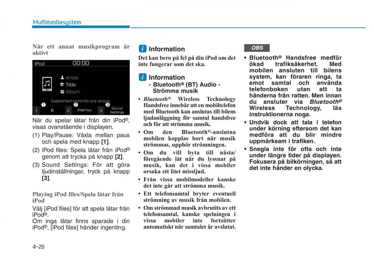 Hyundai Kona instruktionsbok / page 207