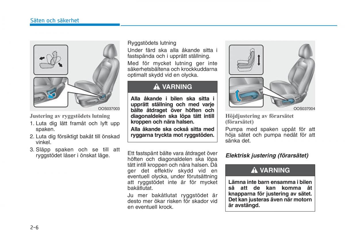 Hyundai Kona instruktionsbok / page 21