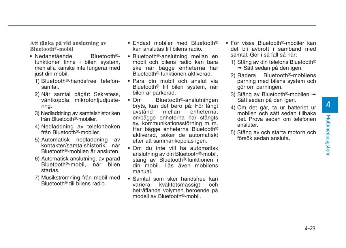 Hyundai Kona instruktionsbok / page 210