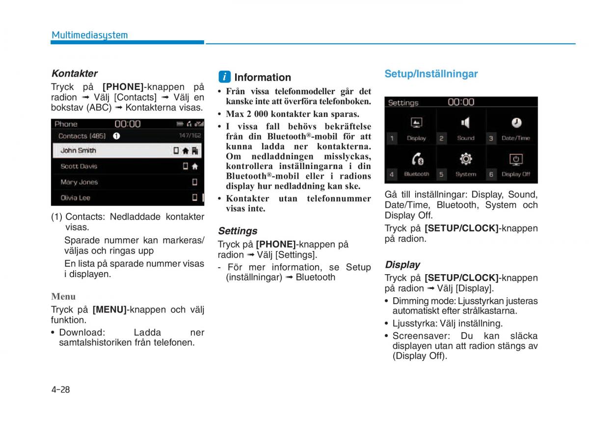 Hyundai Kona instruktionsbok / page 215