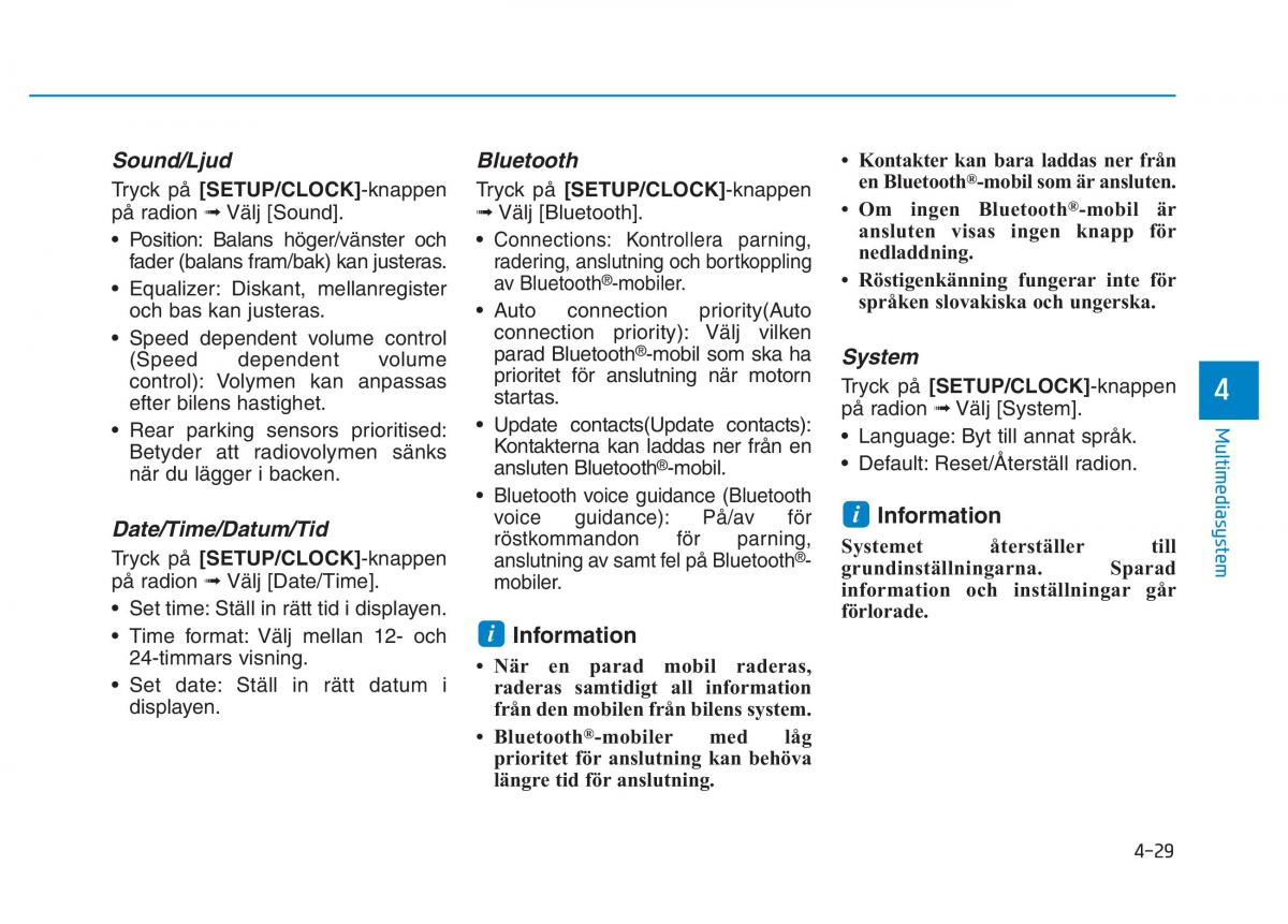 Hyundai Kona instruktionsbok / page 216