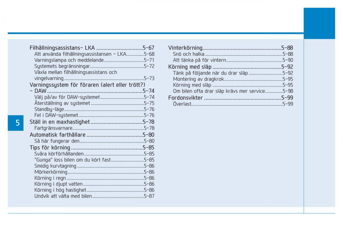 Hyundai Kona instruktionsbok / page 219