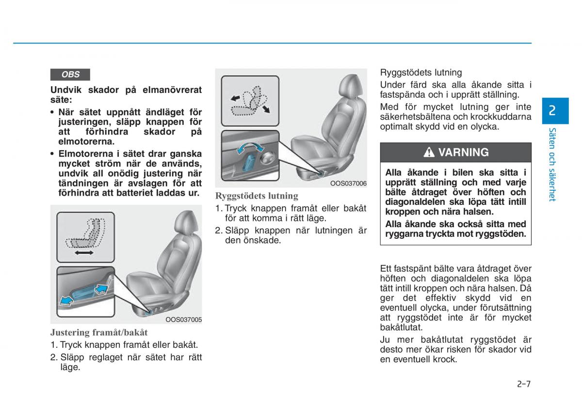 Hyundai Kona instruktionsbok / page 22