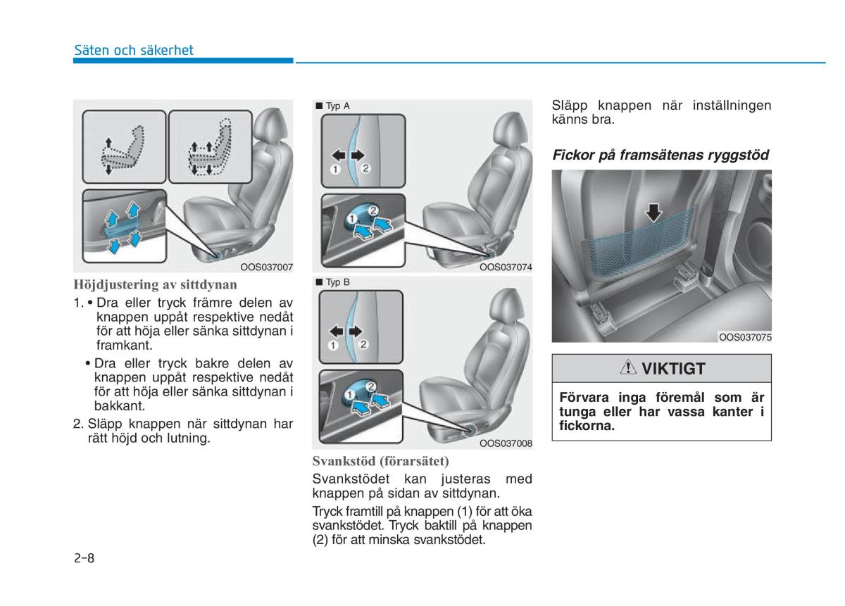 Hyundai Kona instruktionsbok / page 23