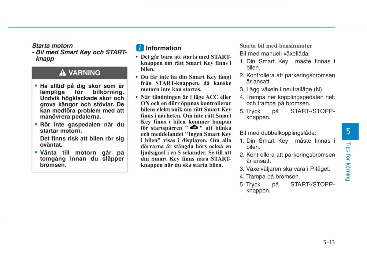 Hyundai Kona instruktionsbok / page 230