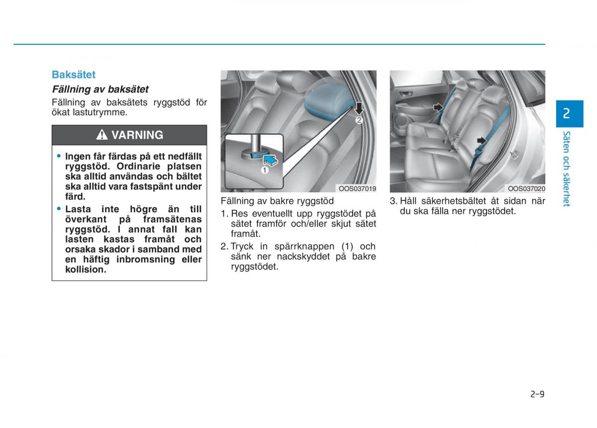 Hyundai Kona instruktionsbok / page 24