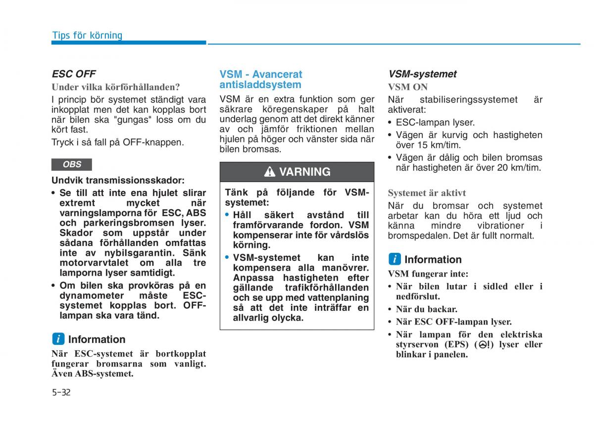 Hyundai Kona instruktionsbok / page 249