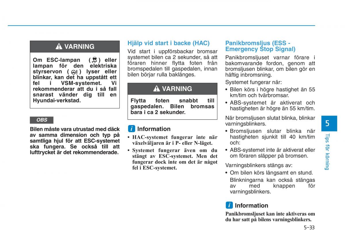 Hyundai Kona instruktionsbok / page 250