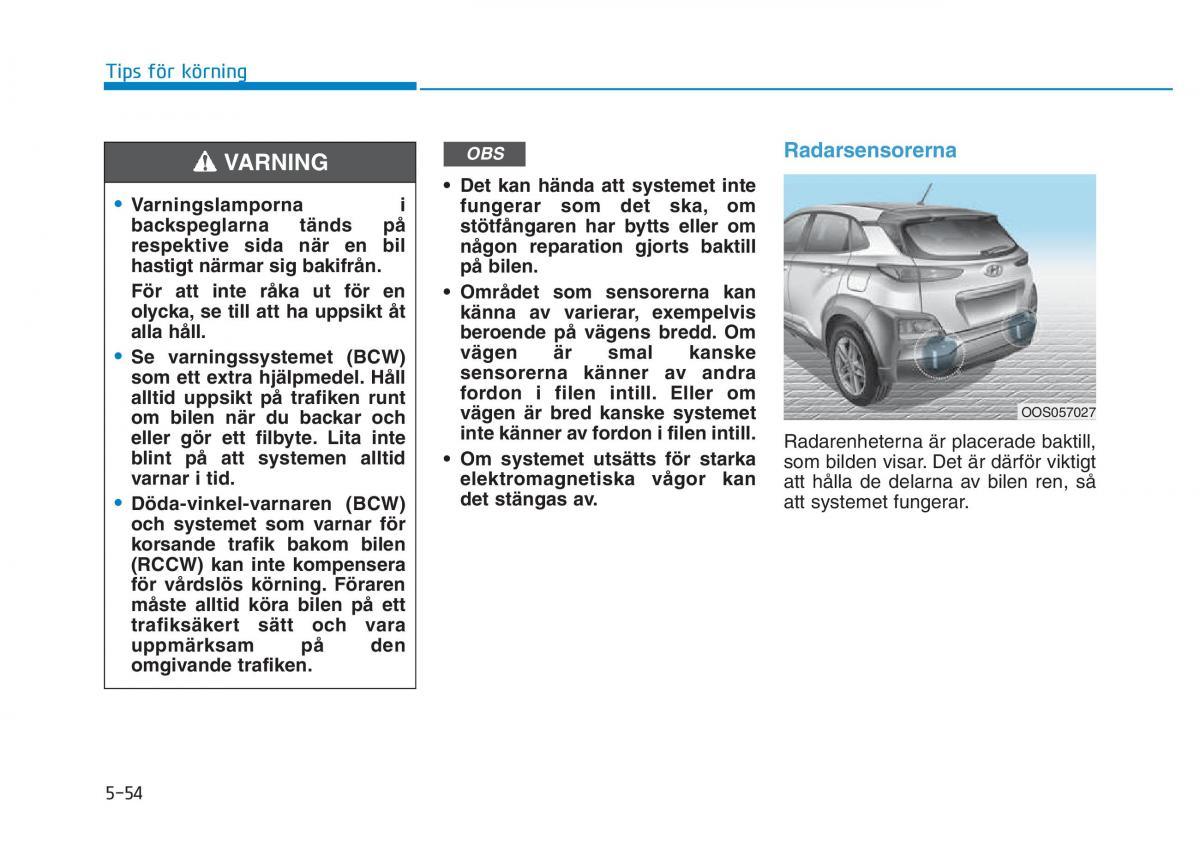 Hyundai Kona instruktionsbok / page 271