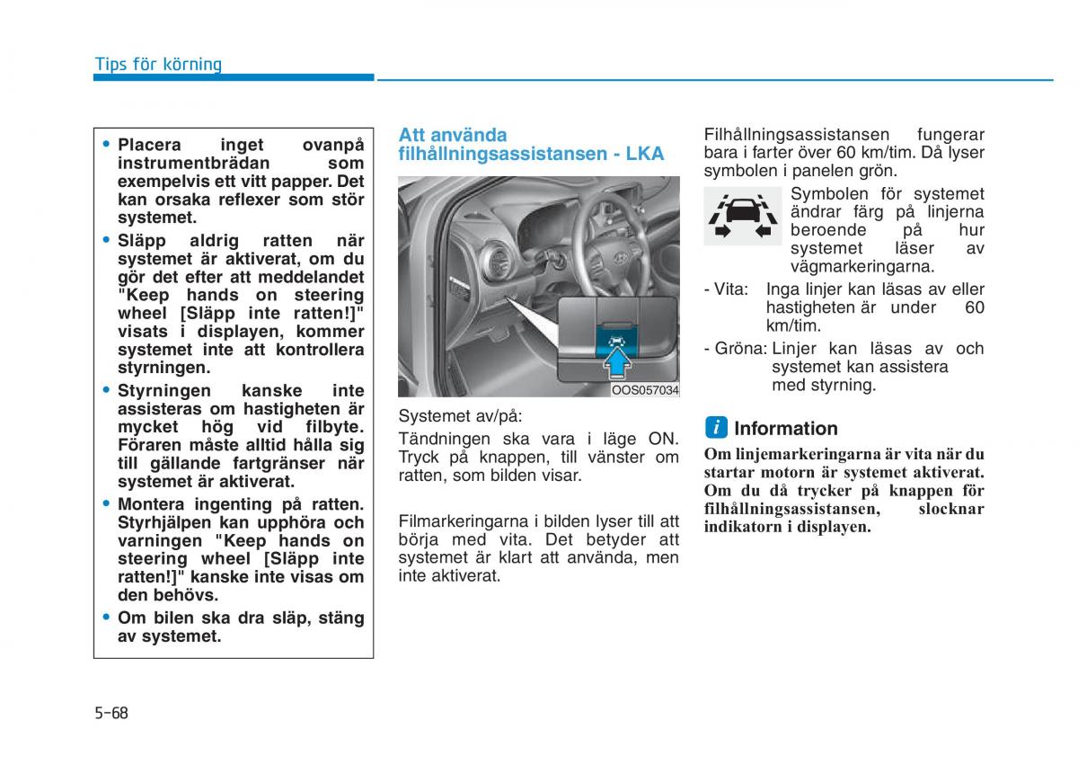 Hyundai Kona instruktionsbok / page 285