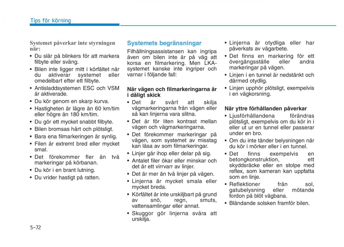 Hyundai Kona instruktionsbok / page 289