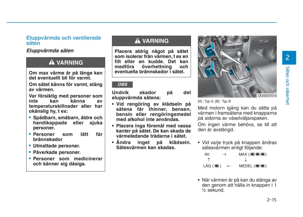 Hyundai Kona instruktionsbok / page 30