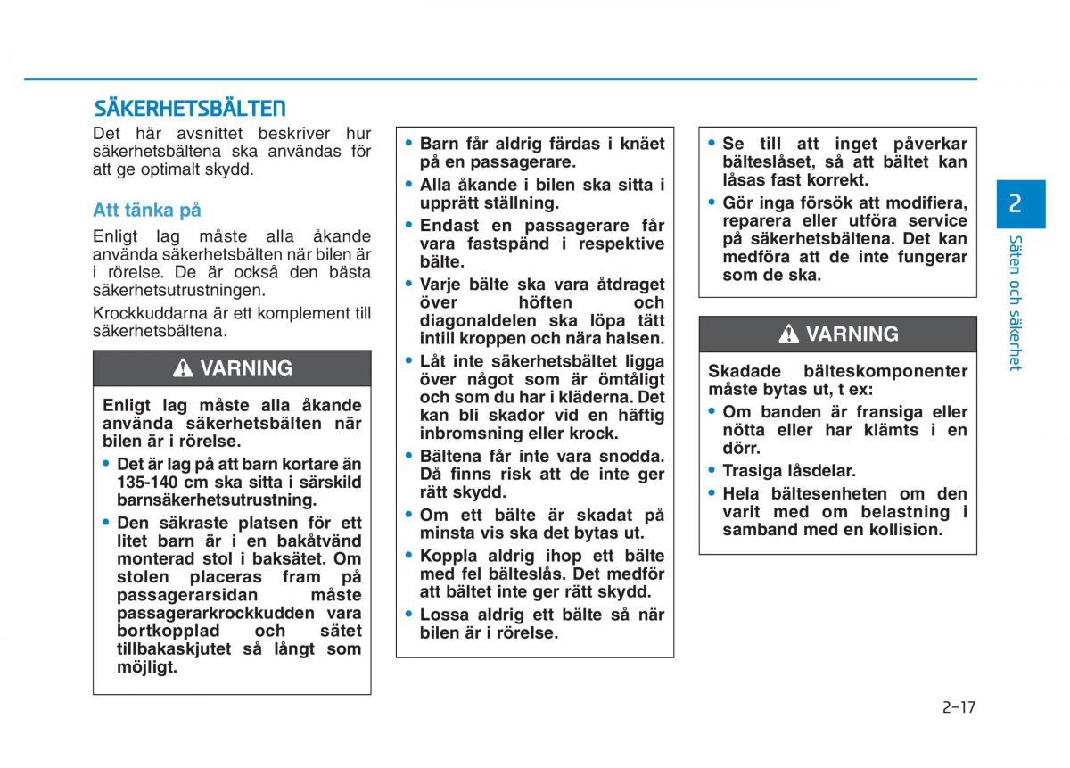 Hyundai Kona instruktionsbok / page 32