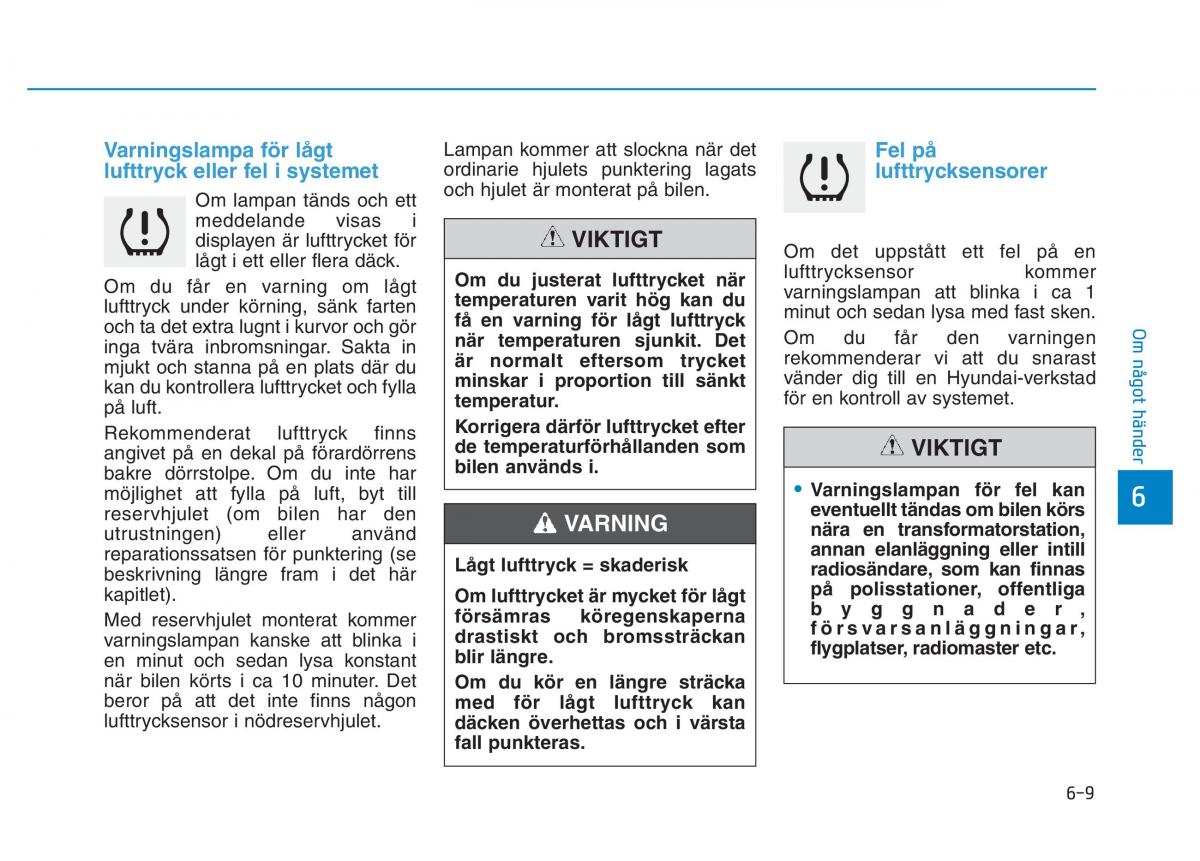 Hyundai Kona instruktionsbok / page 325