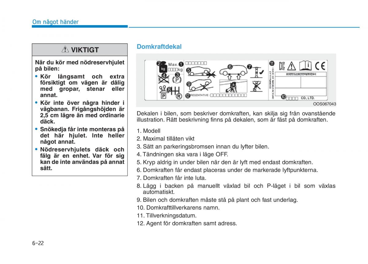 Hyundai Kona instruktionsbok / page 338