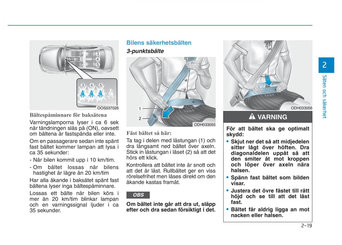 Hyundai Kona instruktionsbok / page 34