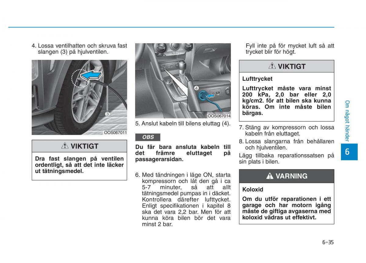 Hyundai Kona instruktionsbok / page 351