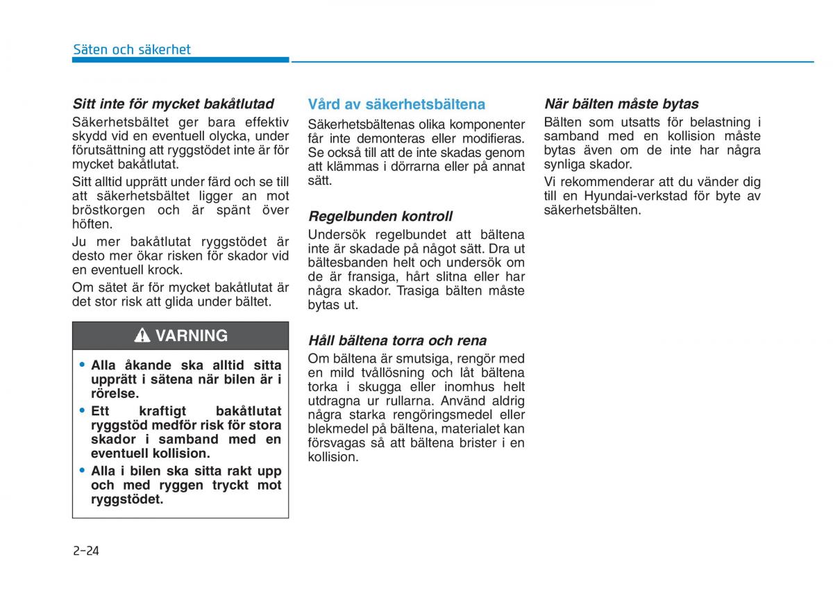 Hyundai Kona instruktionsbok / page 39