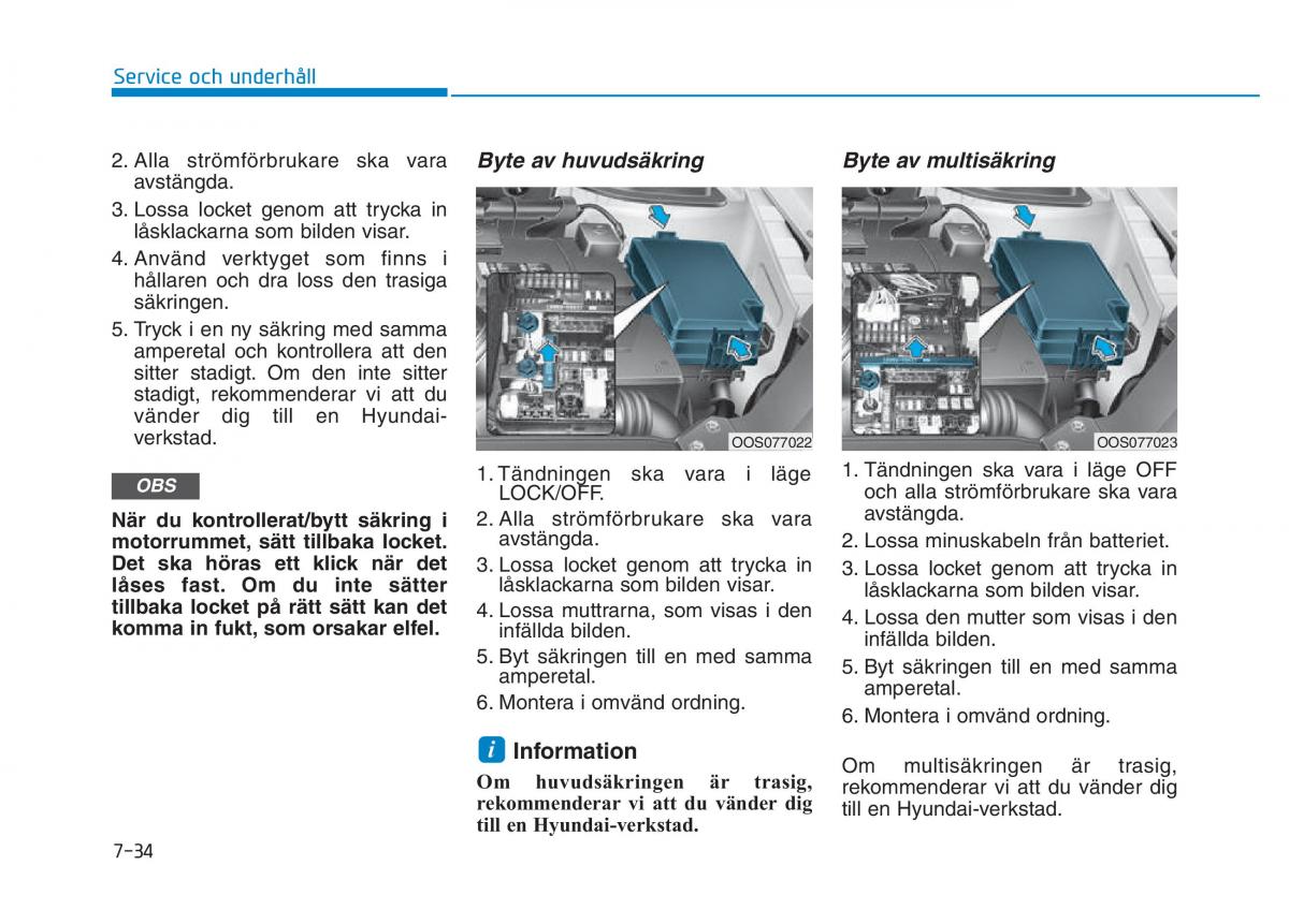 Hyundai Kona instruktionsbok / page 391