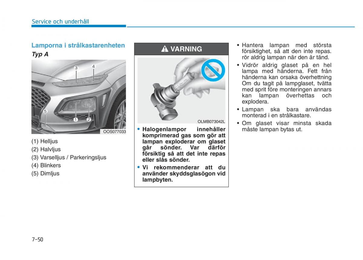 Hyundai Kona instruktionsbok / page 407