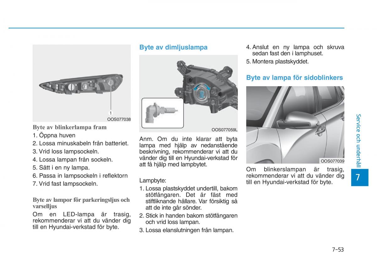 Hyundai Kona instruktionsbok / page 410