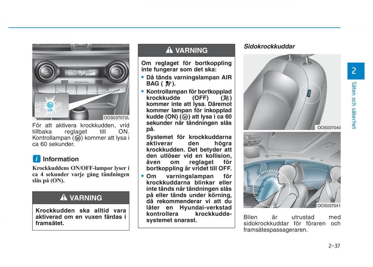 Hyundai Kona instruktionsbok / page 52