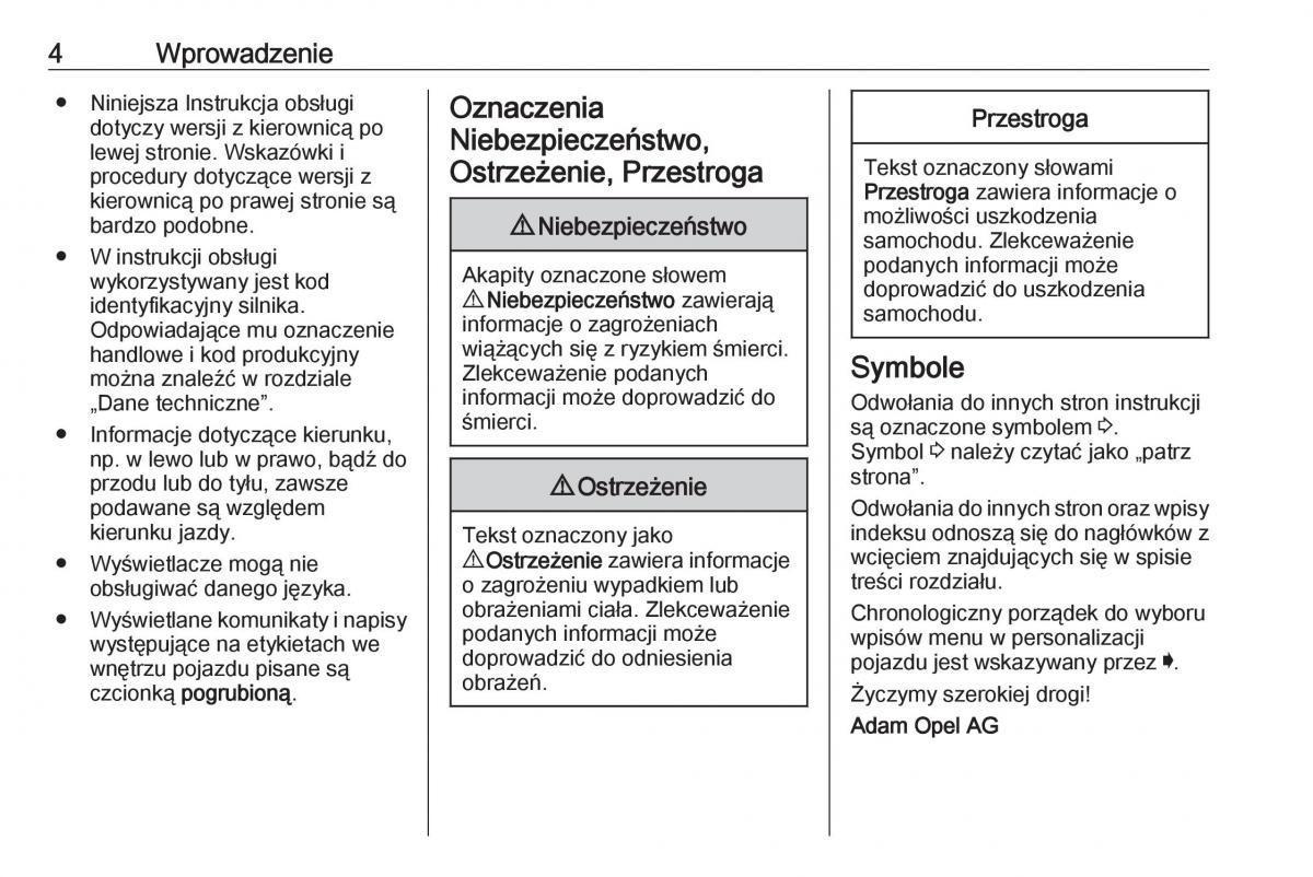 Opel Astra K V 5 instrukcja obslugi / page 6