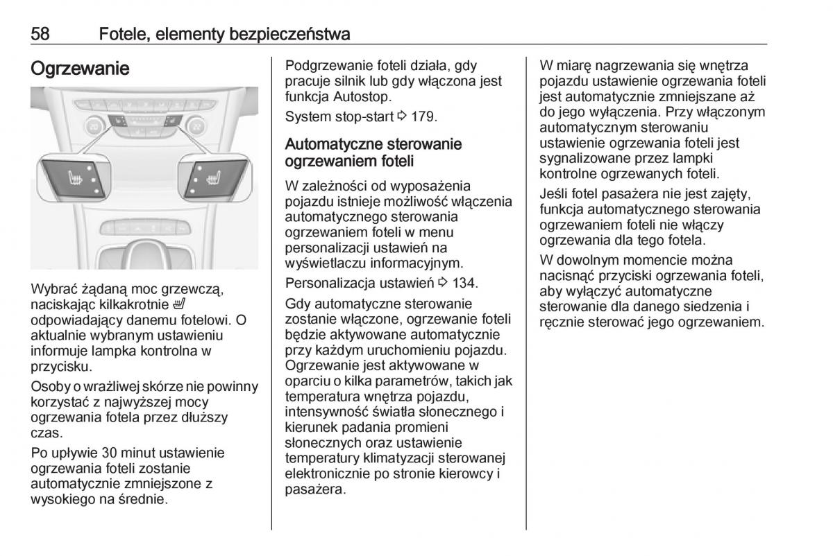 Opel Astra K V 5 instrukcja obslugi / page 60