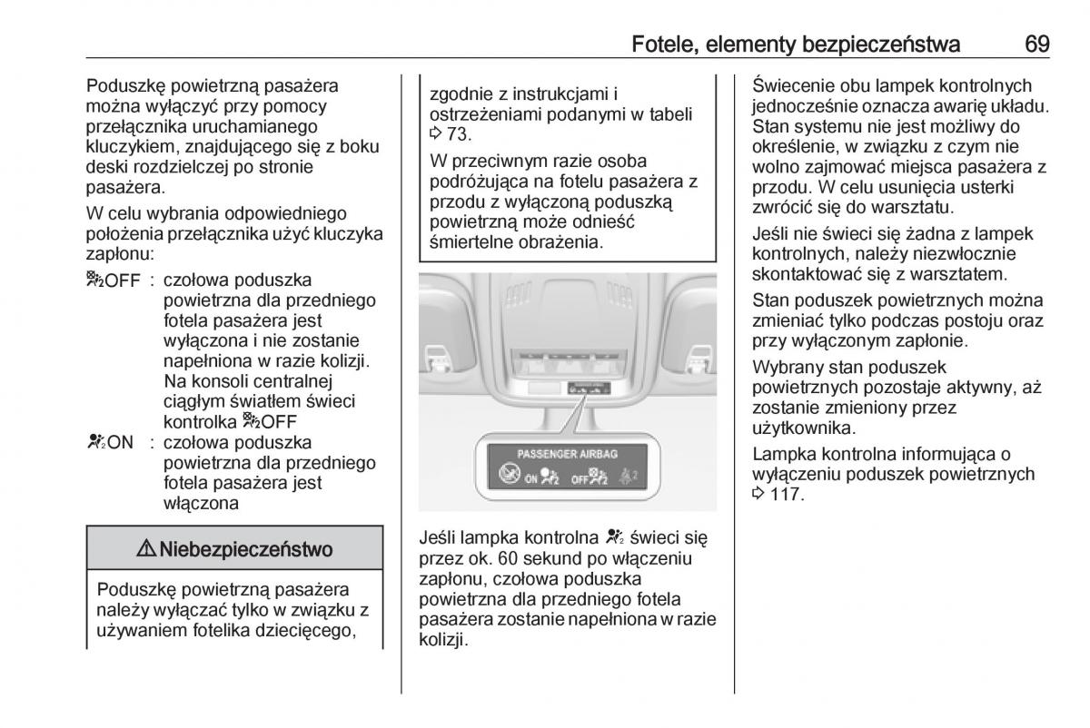 Opel Astra K V 5 instrukcja obslugi / page 71