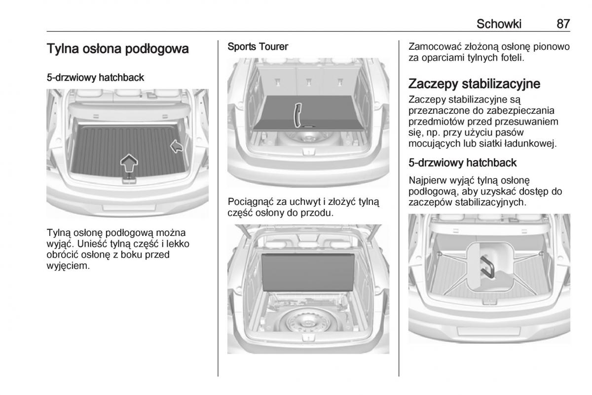 Opel Astra K V 5 instrukcja obslugi / page 89