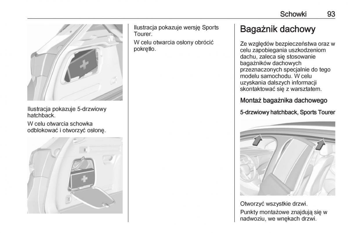 Opel Astra K V 5 instrukcja obslugi / page 95