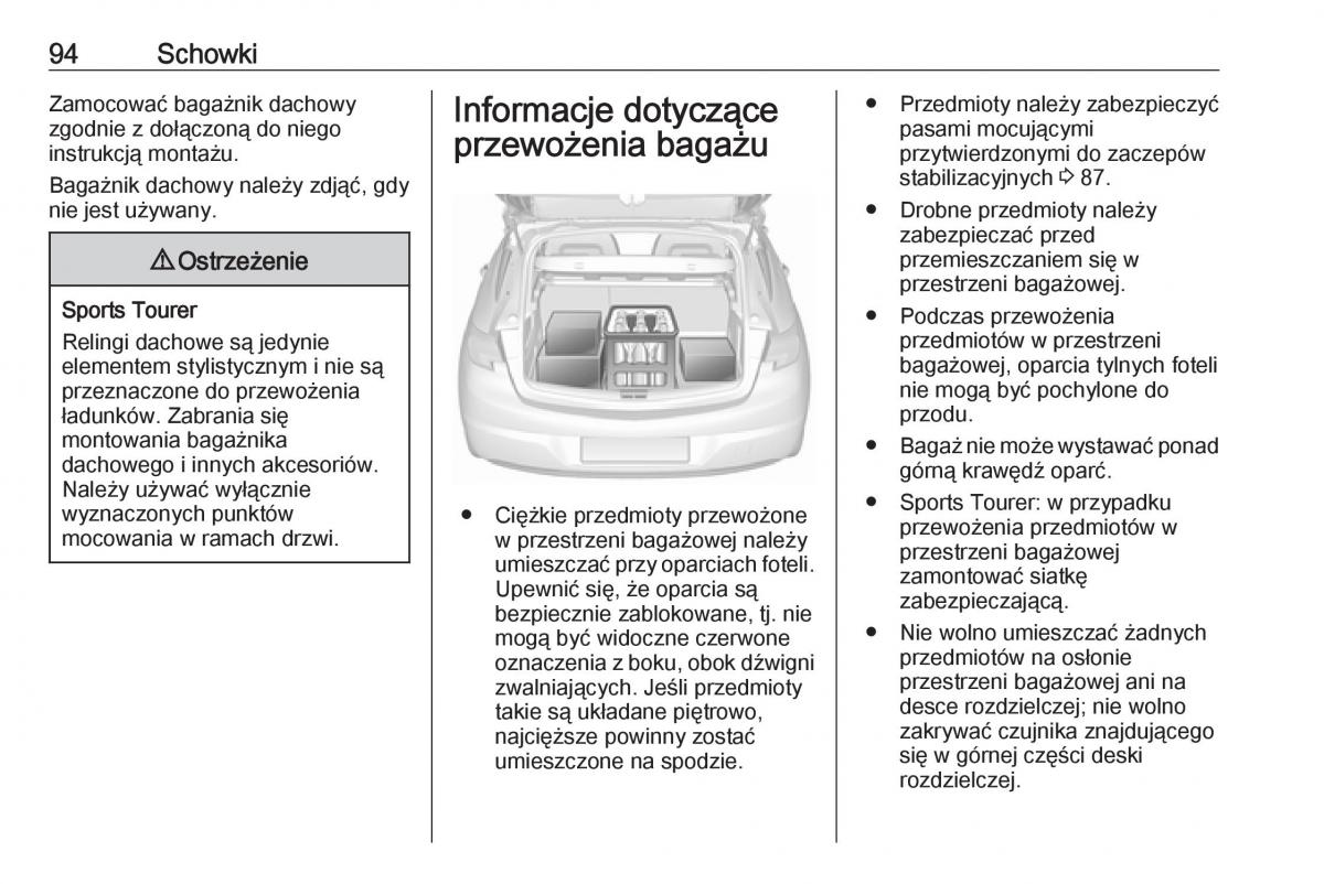 Opel Astra K V 5 instrukcja obslugi / page 96