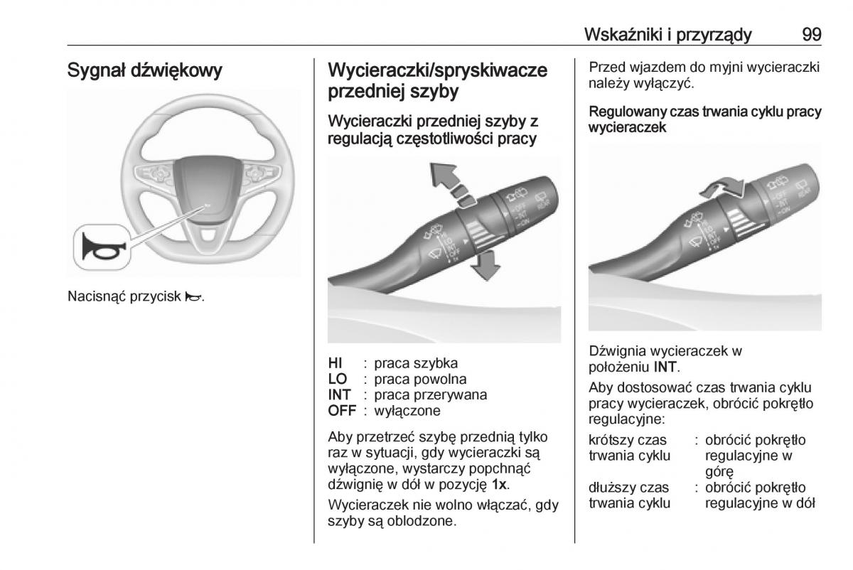 Opel Astra K V 5 instrukcja obslugi / page 101